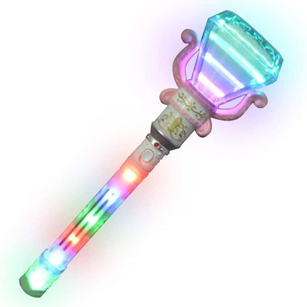 buy ArtCreativity Multi-Color Spinning Diamond Wand with LED Handle, 13.5 Inch Light Up Princess Wand in India