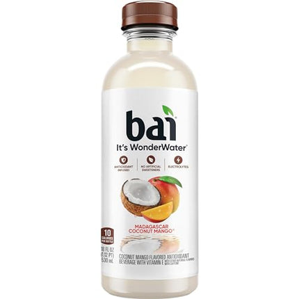 Buy Bai Antioxidant Infused Water Beverage, Madagascar Coconut Mango, with Vitamin C and No Artificial Colors in India.