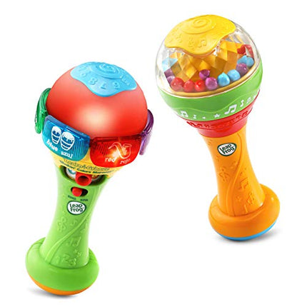 LeapFrog Learn & Groove Shakin' Colors Maracas - Includes electronic and non-electronic maracas, Parent's Guide, Multicolor