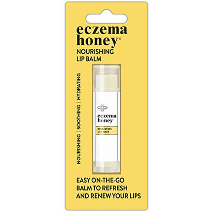 ECZEMA HONEY Nourishing Lip Balm - Organic Chapstick for Sensitive Skin - Daily Lip Moisturizer for Very Dry Lips - Mango Butter & Honey Lip Balm - Natural Lip Care Products (1 Ct)