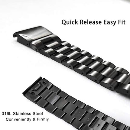 buy Abanen Stainless Steel Watch Bands for Fenix 5S / Fenix 6S / Fenix 7S / Descent MK2S, 20mm Quick Fit in India