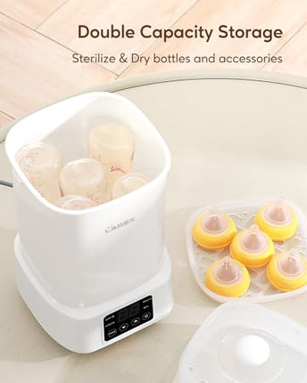 Buy Larex Bottle Sterilizer and Dryer in India: Compact Electric Steam Baby Bottle Sterilizer for Baby Bottles, Pacifiers