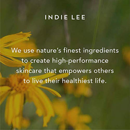 Indie Lee Brightening Facial Cleanser - Daily Hydrating Cleanser, Makeup Remover & Exfoliating Face Mask to Brighten, Firm & Protect Dry Skin - Clean, Gentle Face Wash (1oz)