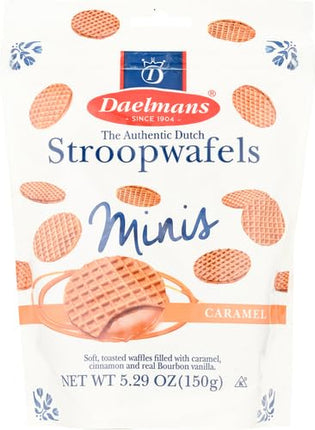 Buy DAELMANS Stroopwafels, Dutch Waffles Soft Toasted, Caramel, Mini Size, Kosher Dairy, Authentic Made in India.