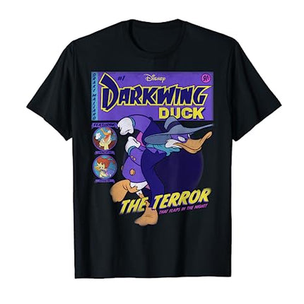 Buy Disney Darkwing Duck Black T-Shirt: Classic Fit, Crew Neck, Adult, Short Sleeve in India