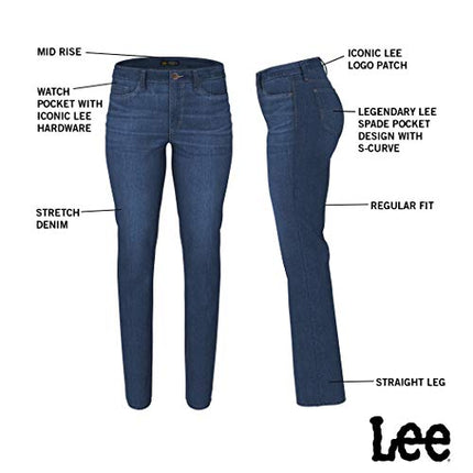 Buy Lee Women's Petite Legendary Mid Rise Straight Leg Jean Seattle 6 Petite in India