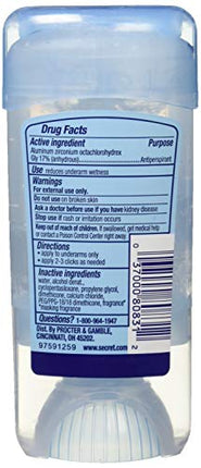 Secret Outlast Xtend Antiperspirant Deodorant, Clear Gel, Unscented, 2.6 Ounce (Pack of 2)