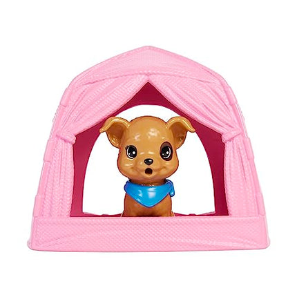 Barbie It Takes Two Stacie Doll & Accessories, Camping Playset with Doll, Pet Tent, Puppy, Sticker Sheet & Accessories