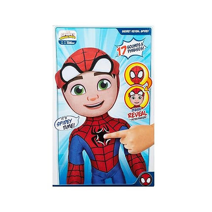 buy Marvel Spidey and His Amazing Friends - Feature Plush Spidey Secret Hero Reveal - 12 inch Plush in India