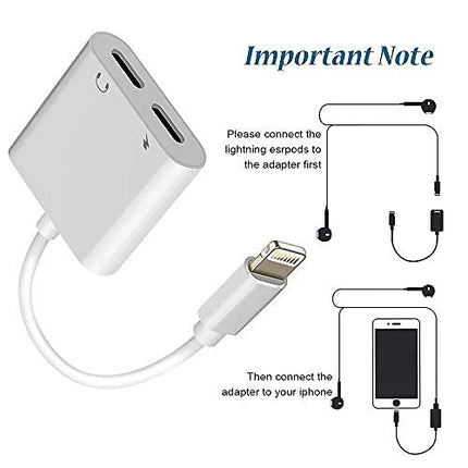 Buy Apple MFi Certified Dual 2in1 Lightning Headphone Audio & Charger Adapter Splitter in India