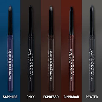 Maybelline Unstoppable Waterproof Mechanical Blue Eyeliner, Sapphire, 1 Count
