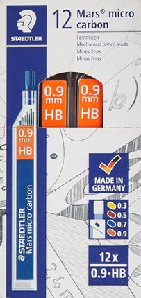 Buy Staedtler Mars Micro Carbon 250 09 0.9mm HB Mechanical Pencil Lead (Pack of 12) in India India