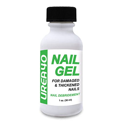 Urea Nail Gel - Strengthens & Softens Nails, Quick-Dry Formula Urea Cream 40 Percent for Feet Maximum Strength - Ideal for Fingernails & Toenails 1OZ. Trusted by Professionals (Made in USA)