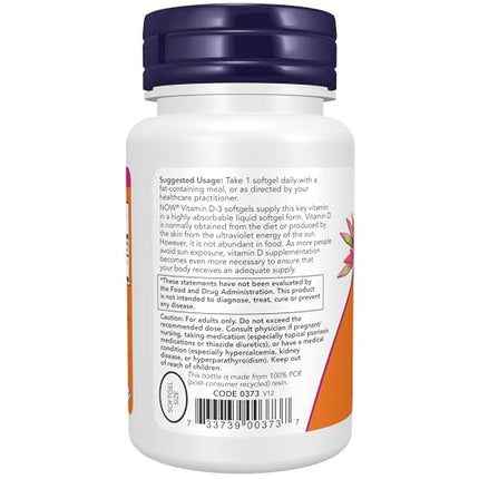 Buy NOW Supplements, Vitamin D-3 5,000 IU, High Potency, Structural Support*, 240 Softgels in India India