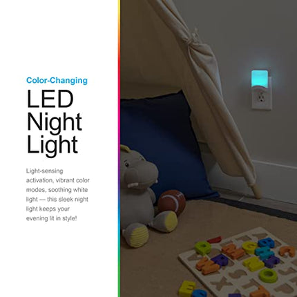 buy GE Color-Changing LED Night Light, Plug Into Wall, Dusk to Dawn Sensor, Ambient Lighting, for Bedroom in India