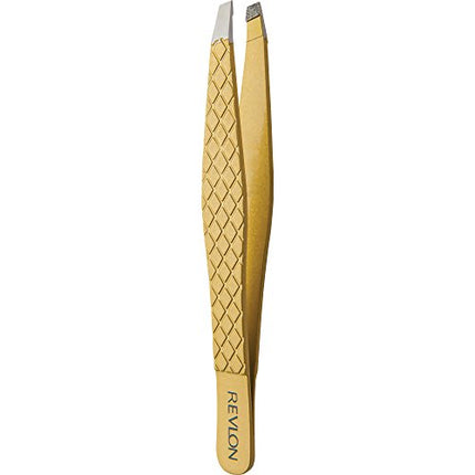 Buy Revlon Hair Removal Tweezer, Gold Series Slant Titanium Coated, Diamond Particles For Maximum Grip in India