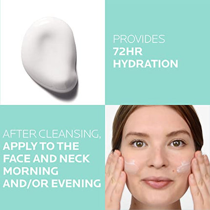 La Roche-Posay HydraphaseHA Rich, Hyaluronic Acid Face Moisturizer for Dry Skin with 72HR Hydration, Oil Free & Non-Comedogenic, 50 ML , 1.69 fl. oz.