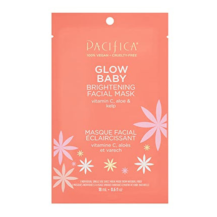 buy Pacifica Beauty, Glow Baby Brightening Face Mask, Sheet Mask, Skincare, Vitamin C, Aloe, Kelp, Brighten in India