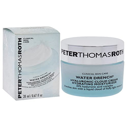 Peter Thomas Roth | Water Drench Hyaluronic Cloud Cream | Hydrating Moisturizer, Hyaluronic Acid for Face, Up to 72 Hours of Hydration for More Youthful-Looking Skin, 0.67 Fl Oz