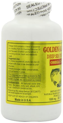 Golden Alaska Deep Sea Omega-3-6-9 Fish Oil 1000mg 300 Softgels