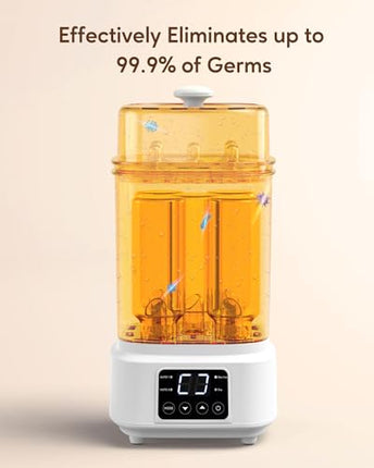 Buy Larex Bottle Sterilizer and Dryer in India: Compact Electric Steam Baby Bottle Sterilizer for Baby Bottles, Pacifiers