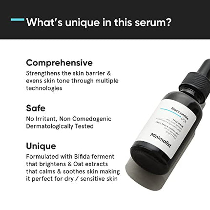 buy Minimalist Niacinamide Face Serum for Clear Glowing Skin in India