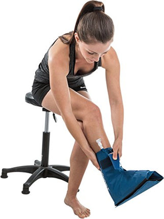 Aircast Cryo/Cuff Cold Therapy: Ankle Cryo/Cuff with Non-Motorized (Gravity-Fed) Cooler, One Size Fits Most