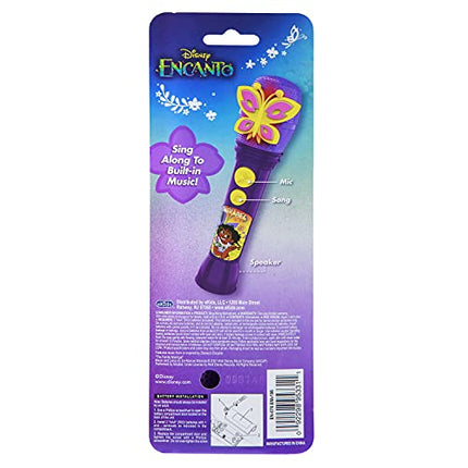 eKids Disney Encanto Toy Microphone for Kids, Built-in Music and Flashing Lights for Fans of Disney Toys for Girls