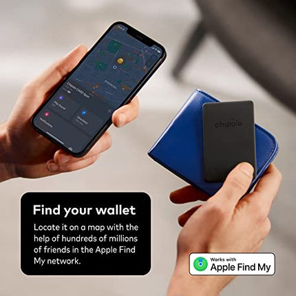 Chipolo CARD Spot - Wallet Tracker, Bluetooth Finder for Wallet - Works only on iPhones with The Find My app