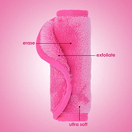 MakeUp Eraser Mini, Erase All Makeup With Just Water, Including Waterproof Mascara, Eyeliner, Foundation, Lipstick and More (Original Pink)