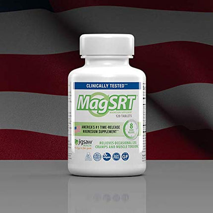 Jigsaw Health MAG SRT Magnesium Supplement (Mag SRT, 120 Count (Pack of 1))