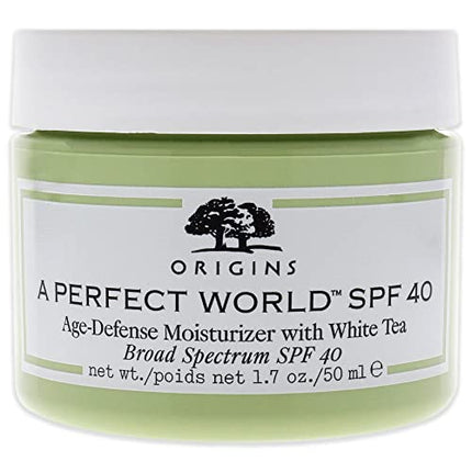 Origins A Perfect World SPF 40, Age-Defense Moisturizer With White Tea, 1.7 Fl Oz