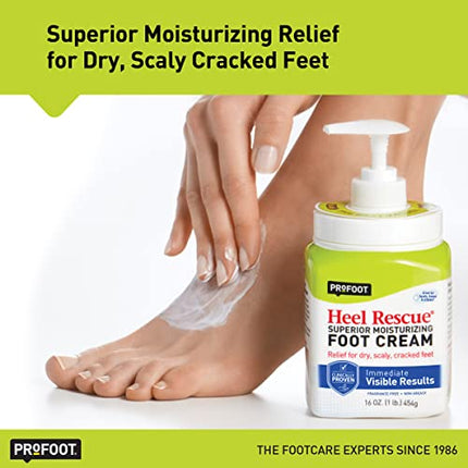 Profoot Heel Rescue Foot Cream 16 Ounce Bottle, 2 Pack, for Cracked, Calloused or Chapped Skin