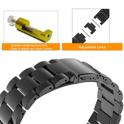 buy Abanen Stainless Steel Watch Bands for Fenix 5S / Fenix 6S / Fenix 7S / Descent MK2S, 20mm Quick Fit in India