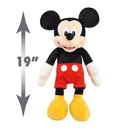 Disney Junior Mickey Mouse Large 19-inch Plush Mickey Mouse, Officially Licensed Kids Toys for Ages 2 Up by Just Play