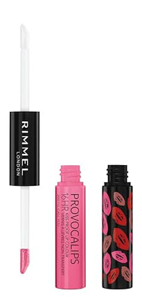 Rimmel London Provocalips 16hr Kiss-Proof Lip Color - Two-Step Liquid Lipstick to Lock in Color and Shine - 200 I'll Call You, .14 fl.oz.
