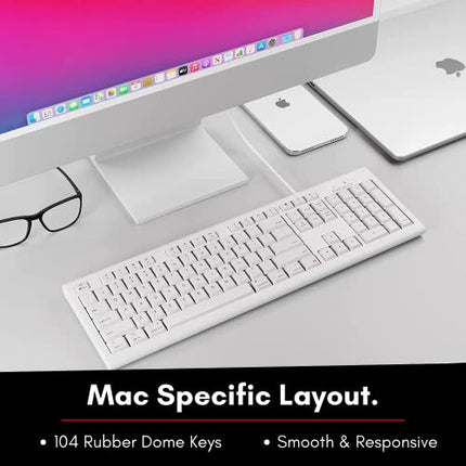 Buy Macally Full-Size USB Wired Keyboard for Mac Mini/Pro, iMac Desktop Computer, MacBook Pro/Air Desktop in India