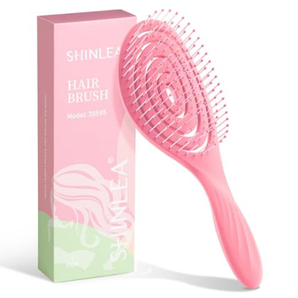 buy SHINLEA Detangle Hair Brush, Detangling Wet & Dry Spiral Hairbrush for Women, Men, kids, Vented Detangle Hair Brush in India