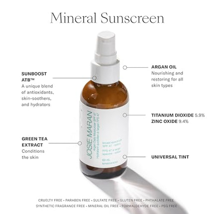 buy Josie Maran Protect and Perfect Argan Oil Daily SPF Face Moisturizer with SunBoost ATB - Tinted in India