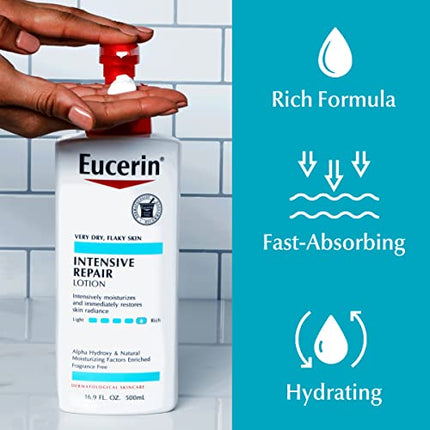 Buy Eucerin Intensive Repair Body Lotion, Lotion for Very Dry Skin, 16.9 Fl Oz Pump Bottle in India India