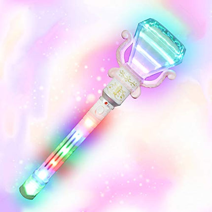 buy ArtCreativity Multi-Color Spinning Diamond Wand with LED Handle, 13.5 Inch Light Up Princess Wand in India