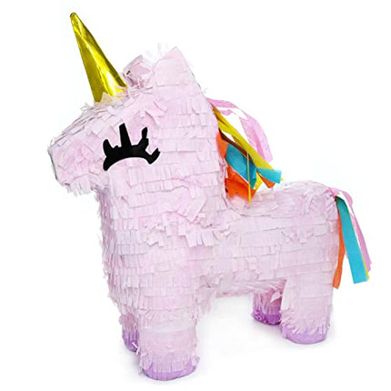 GIFTEXPRESS 16-Inch Pink Unicorn Pinata for Kids Birthday Party, Cinco De Mayo, Fiestas Decorations Party Favors (16 x 13 x 4 In)
