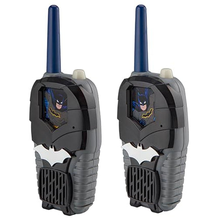 Batman Toy Walkie Talkies for Kids, Static Free Indoor and Outdoor Toys for Boys with Light Up Graphics Designed for Fans of Batman Toys