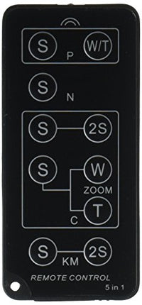 Bower RCUNI Universal Remote Control for Canon, Nikon, Sony, Pentax, Panasonic, Olympus DSLRs (Black)