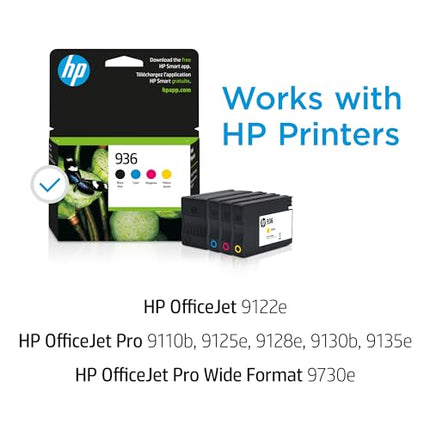 Buy HP 936 CMYK Original Ink Cartridge 4-Pack in India