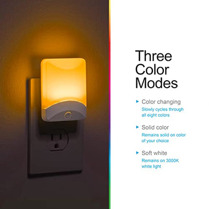 buy GE Color-Changing LED Night Light, Plug Into Wall, Dusk to Dawn Sensor, Ambient Lighting, for Bedroom in India