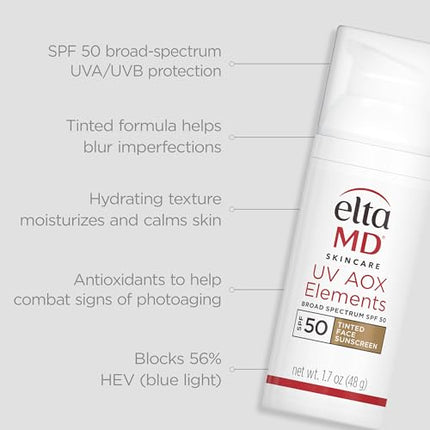 buy EltaMD UV Elements Tinted Sunscreen Moisturizer, SPF 44 Tinted SPF Moisturizer for Face and Body, in India.