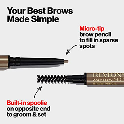 Buy Revlon ColorStay Micro Eyebrow Pencil with Spoolie Brush in India