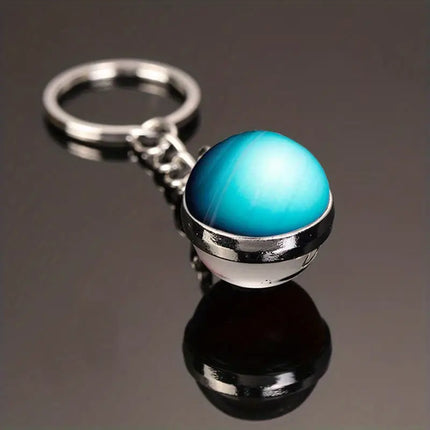 Maxbell Solar System Keychain with Luminous Moon – Perfect Space Gift