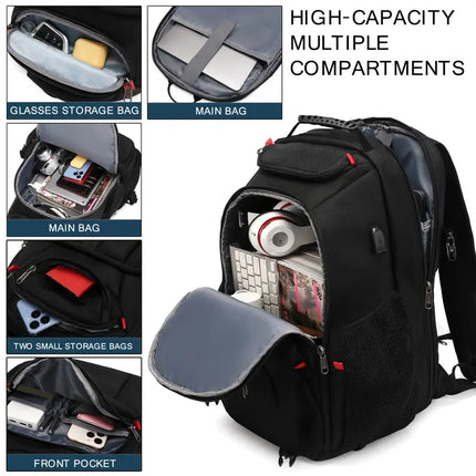 High Capacity multiple compartment backpack